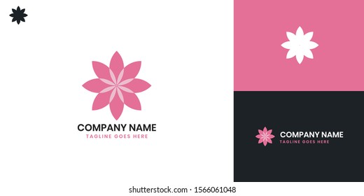 Florist Shop logo - All elements on this template are editable with vector software