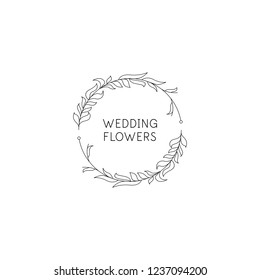 Florist Wedding Logo Design