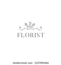 Florist Wedding Logo Design