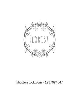 Florist Wedding Logo Design