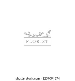 Florist Wedding Logo Design