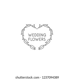 Florist Wedding Logo Design