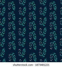 Patrón florístico sin costuras. Un interminable patrón decorativo. Gráficos decorativos para sus proyectos. Ilustración vectorial.