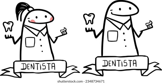 Carácter flork de la profesión dentista.