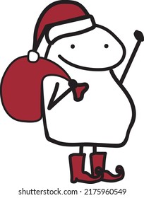 flork meme christmas vector ilustration holiday