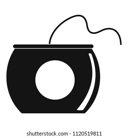 Floss box icon. Simple illustration of floss box vector icon for web design isolated on white background