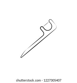 floss, dentistry icon. Element of dantist for mobile concept and web apps illustration. Hand drawn icon for website design and development, app development
