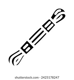floss embroidery hobby glyph icon vector. floss embroidery hobby sign. isolated symbol illustration