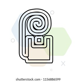 Floss icon vector can be used as png, Floss