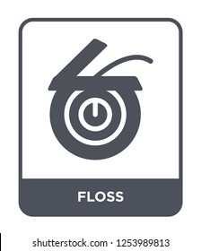 floss icon vector on white background, floss trendy filled icons from Gastronomy collection, floss simple element illustration
