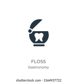 Floss icon vector. Trendy flat floss icon from gastronomy collection isolated on white background. Vector illustration can be used for web and mobile graphic design, logo, eps10