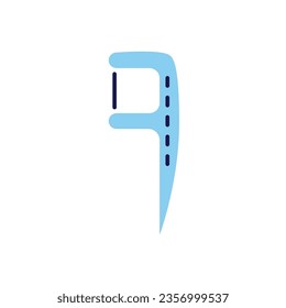 Floss Toothpick Related Vector Icon. Floss Toothpick sign. Isolated on White Background