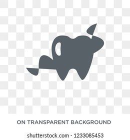 flossing icon. flossing design concept from Hygiene collection. Simple element vector illustration on transparent background.