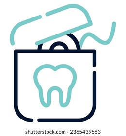 Flossing icon Illustration, for uiux, infographic, etc