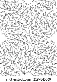 Färberbuchseite. Einzeln auf weißem Hintergrund. Doodle Zeichnen Anti-Stress-Malbücher Seite für Erwachsene oder Kinder. Flache Illustration
