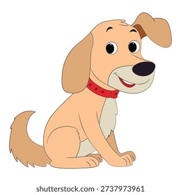 Flot dog funny isolated on white background