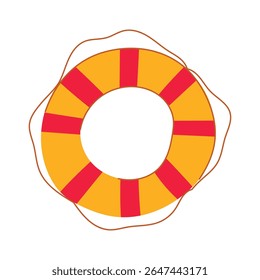 flotation lifebuoy cartoon. rescue lifesaver, buoyancy emergency, safety protection flotation lifebuoy sign. isolated symbol vector illustration
