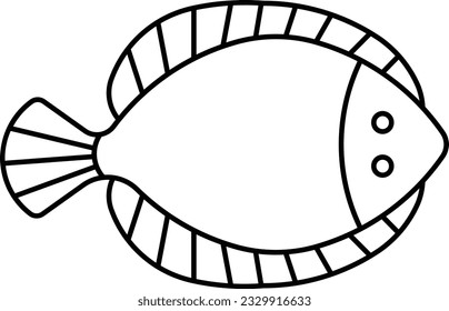 Fisch-Goldmedaillenfisch-Outline