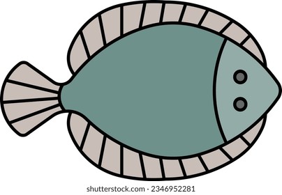 Fisch-Goldmedaillenfisch-Outline