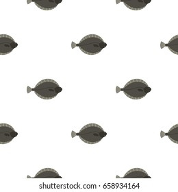 Flounder fish pattern seamless for any design vector illustration