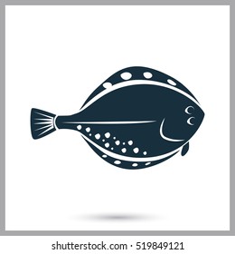 Flounder Icon. Simple Design For Web And Mobile