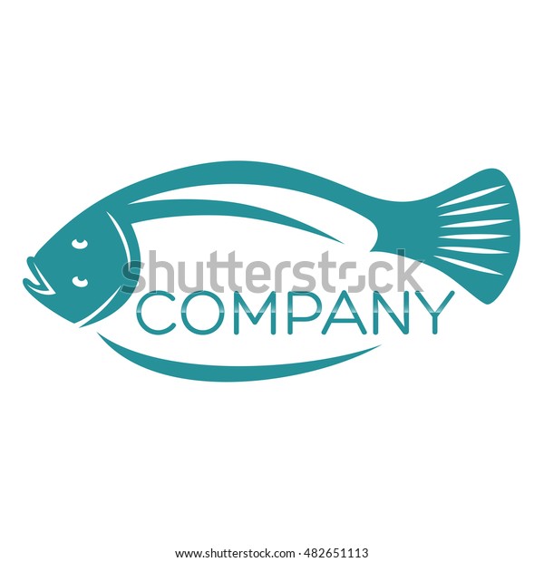 Flounder Logo Stock Vector (Royalty Free) 482651113