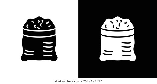 Concepto del icono del bolso de la harina, Ilustración vectorial