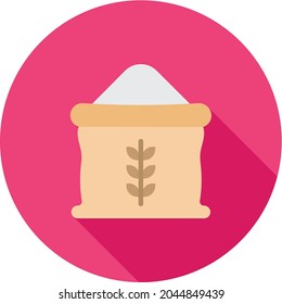 Flour bag icon vector image. Can also be used for Physical Fitness. Suitable for mobile apps, web apps and print media.