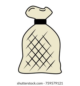 flour bag isolated icon