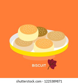 Flour based baked food product, soft leavened quick bread, small bread with a firm browned crust and a soft interior. 