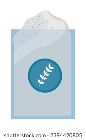 flour in container vector isolated