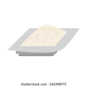flour dish ingredient cook vector illustration eps 10