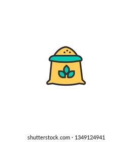 Flour icon design. Gastronomy icon vector illustration