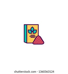 Flour icon design. Gastronomy icon vector illustration