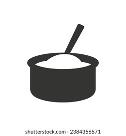 Flour Icon on White Background - Simple Vector Illustration