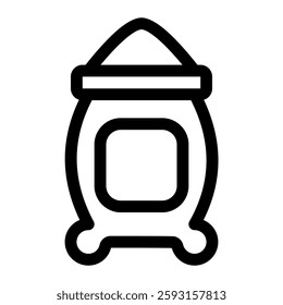 Flour icon with simple and line style