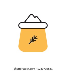 flour icon vector. bakery icon design with modern style
