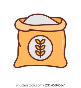 Flour icon in vector. Illustration