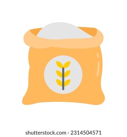 Flour icon in vector. Illustration