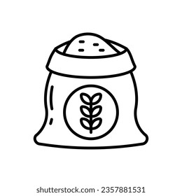 Flour icon in vector. Illustration