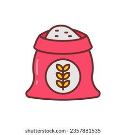 Flour icon in vector. Illustration