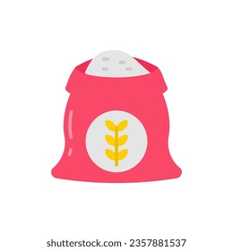 Flour icon in vector. Illustration