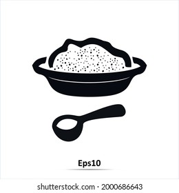 Flour icon. Vector illustration. Eps10