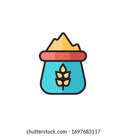 flour icon vector illustration filled outline style design. isolated on white background