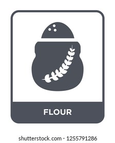 flour icon vector on white background, flour trendy filled icons from Kitchen collection, flour simple element illustration