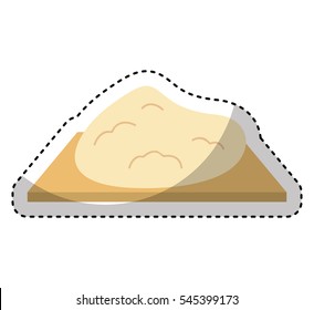 flour ingredient isolated icon vector illustration design