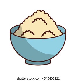 flour ingredient isolated icon vector illustration design