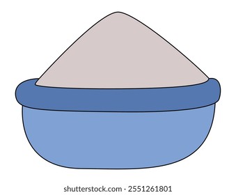 Flour isolated on a white background