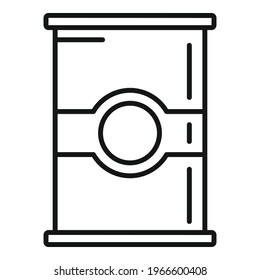 Flour jar icon. Outline Flour jar vector icon for web design isolated on white background