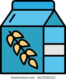 Flour Line Filled Vector Icon Design